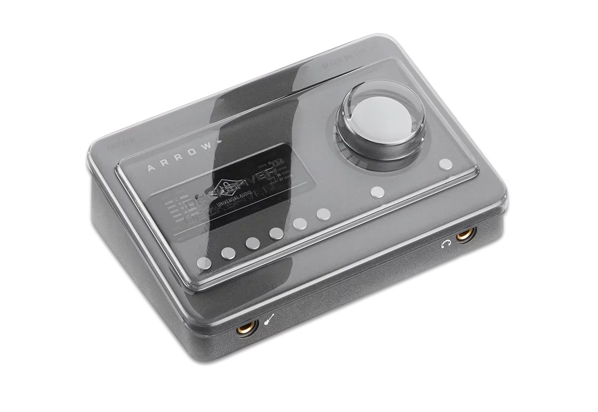Decksaver DS-PC-ARROWSOLO Cover for Universal Audio Arrow & Apollo Solo - Grey/Transparent