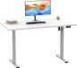 VCM Bureau électrique réglable en hauteur, 160 x 80 cm, bureau assis-debout, 71–120 cm, bureau avec cadre en acier - Lona