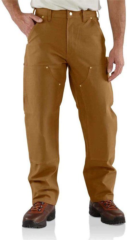 Carhartt Duck Double Front Losvallende Broek Bruin 31 / 32 - Mannen