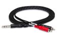Hosa Tech TRS-204 4 m 1/4" TRS naar dubbele RCA-invoegkabel