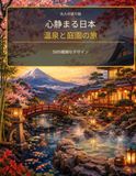 心静まる日本 温泉と庭園の旅: 旅館・露天風呂・茶室・鯉の池・橋・四季の風景を彩る50の繊細なデザイン