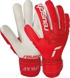 Reusch Attrakt Freegel Silver Goalkeeper Gloves Red/White Size 8