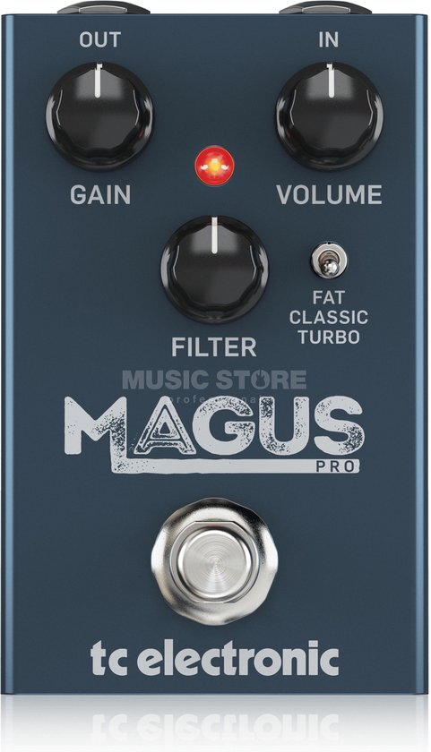 TC Electronic Magus Pro Classic Analog High Gain Distortion Pedal met 3 modi