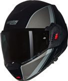 Nolan N120-1 Verniciatura Speciale 341 Zwart Grijs Zilver Glossy Systeemhelm - Helm