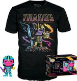Funko POP & TEE: Marvel- Thanos (BKLT) - Large - 0889698636025