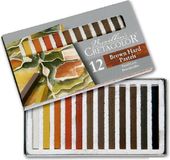 Cretacolor Hard Pastel Set Bruin - 12 Kleuren Krijtjes voor Kinderen