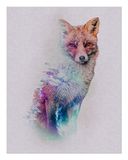 Komar Muurafbeelding | Animals Forest Fox | Poster, afbeelding, woonkamer, slaapkamer, decoratie, kunstdruk | zonder lijst | P084B-40x50 | Grootte: 40 x 50 cm (breedte x hoogte)