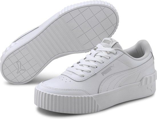 PUMA Carina Lift TW Sneakers Dames - Puma White-Puma White - Maat 38