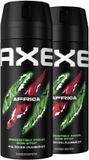 AXE Deodorant Bodyspray Africa 2 x 150 ml