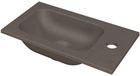 INK - Lavabo Quartz avec trou de robinetterie Universel - 400x220x10 mm - Gris
