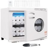 VEVOR Sterilisator Handdoekverwarmer, 23 l, met UV-licht en 2 manden, geoxideerd aluminium, wit, 452 x 285 x 350 mm