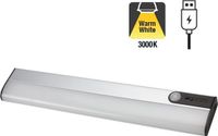 Integral LED Sensorlux Kastverlichting - 261mm - 100 lm - 3000K Warm Wit - PIR Bewegingssensor - USB 5V Batterij Oplaadbaar