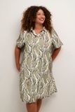 Kaffe Curve jurk Melino Dameshemdjurk 5XL (50) Vetiver Marble Pri