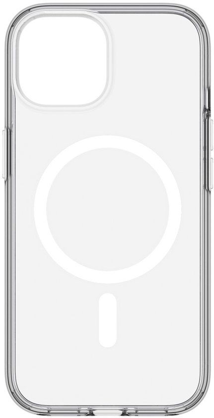 Black Rock Mag Clear Case Backcover Apple iPhone 15 Transparant MagSafe compatible, Stootbestendig