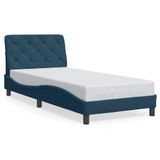 VidaXL Bedframe fluweel blauw 80x200 cm