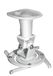 Merkloos Beamerbeugel plafond - Cardanscharnier - 225 mm - Zilver - Tot 15 kg