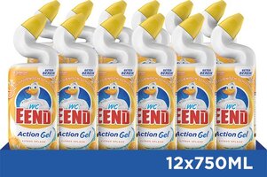 WC Eend Action Gel Citrus Splash - Toiletreiniger - 12 x 750 ml