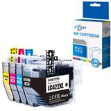 Brother Cartouches d'encre pour Brother MFC-J5340DW, set de 4, LC422XL