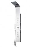 Douchesysteem, Bernstein - Colonne De Douche Chrome Thermostatique Murale Acier Inox Avec Mitigeur, Pommeau De Douche Et Cartouche Thermostatique - Pré-assemblée, Jets De Massage - 165x22cm - Sedal 8815