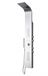 Douchesysteem, Bernstein - Colonne De Douche Chrome Thermostatique Murale Acier Inox Avec Mitigeur, Pommeau De Douche Et Cartouche Thermostatique - Pré-assemblée, Jets De Massage - 165x22cm - Sedal 8815
