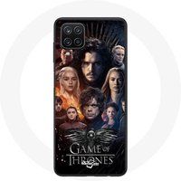 Maniacase Samsung Galaxy A22 4G Hoesje Game of Thrones Seizoen 8 De IJzeren Troon Crew Poster Adelaar Logo Grijs