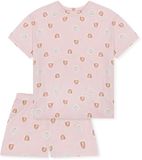 SCHIESSER Meisjes Pyjama Kort Gebloemd Katoen/Modal Roze 164