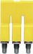 Weidmüller WQV 2.5/3 - Klemmenverbinder - 50 Stk. - Polyamid - Gelb