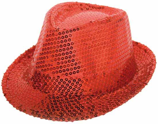 Folat Tribly Hoed Rood paillet Deluxe/1