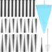 Wan GmbH Verpakking met 33 tubes à cannoli, formes à croissant en acier inoxydable, moule à pâtisserie à cannoli, moules à cornet de crème, moule conique avec brosse de nettoyage, tubes moule à rouleau de crème pour tubes à cannoli moules à pâtisserie à croissant