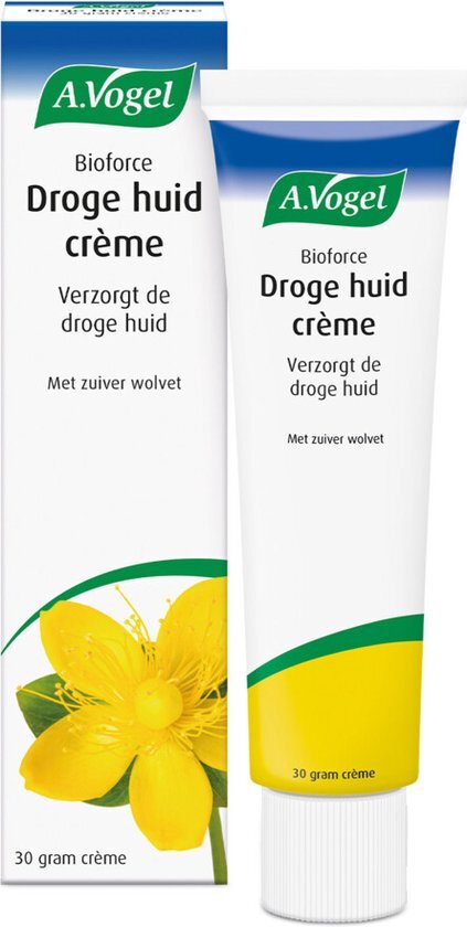 A.Vogel Bioforce Droge huid crème - Verzorgt de droge huid. Met zuiver wolvet. - 30 g