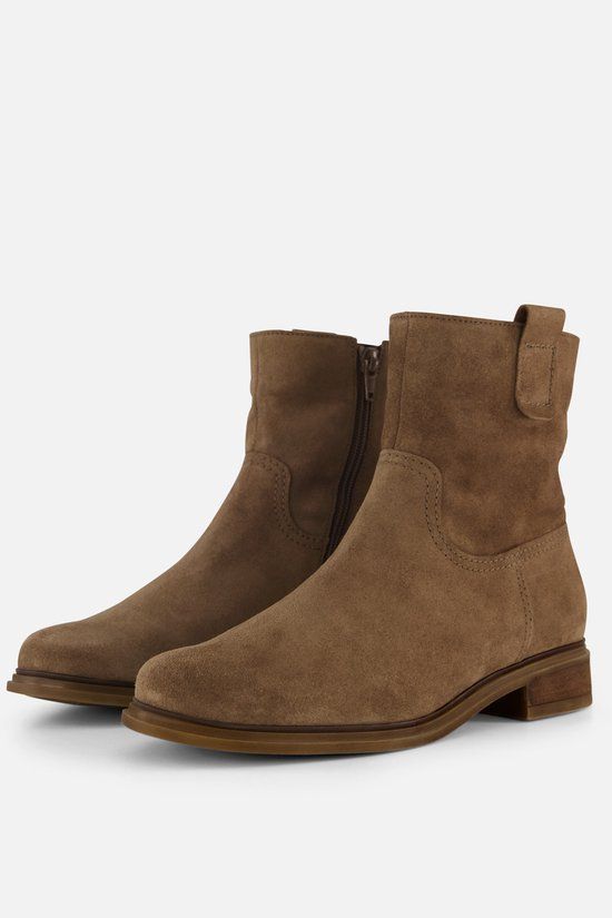 Gabor - Dames - Enkellaarsjes - Beige - Suède