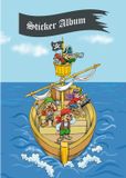 HERMA 15417 Sticker verzamelalbum A5 Piratenavontuur, voor kids