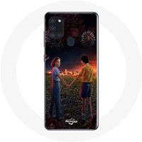 Maniacase Etui voor Samsung Galaxy A21S Stranger Things Poster