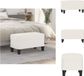 vidaXL - Bankje - 70x35x41 cm - microvezelstof - beige