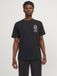 JACK & JONES JORNOTO GRAPHIC CHEST TEE SS C.N LN T-shirt Homme Noir Coton M