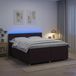 Maison Exclusive - Lit boxspring avec matelas marron foncé 200 x 200 cm tissu