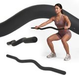 XTREXO SCULPT Barre de curl courbée 110 cm – Barre de préhension en silicone pour entraînement des bras | Poids net de 11,3 kg, noyau en fer
