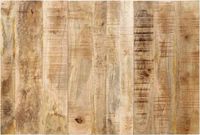 vidaXL Hoofdbord 120 cm massief ruw mangohout