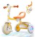 Tricycle for toddlers with flashing wheels
