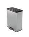 CURVER DECO BIN Vuilnisemmer, kunststof, zilver metallic, 65 l