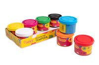 Jovi P508 vloeibare verf, 8 blikjes à 35 ml, meerkleurig, gemakkelijk te wassen, glutenvrij, ideaal voor school