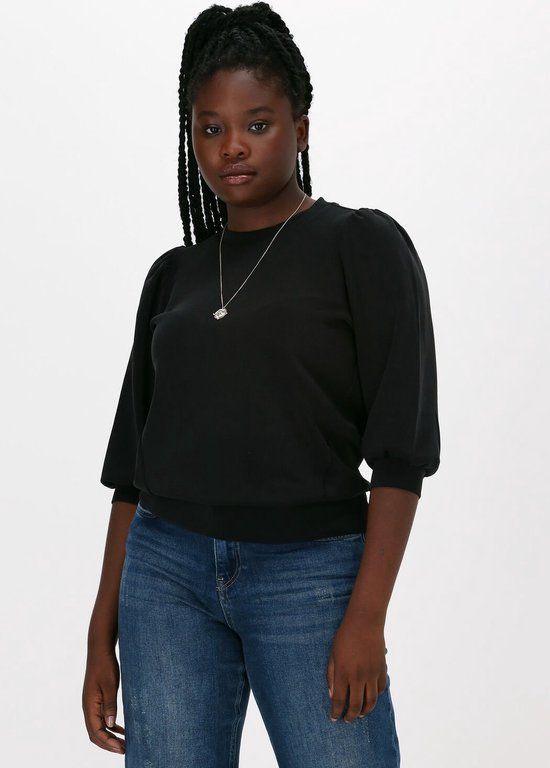 Selected Femme Tenny 3/4 Sweat Top - Black - XS