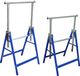 vidaXL Schragen - 2 stuks - Verstelbaar - Blauw - Metaal/Staal - 150 kg