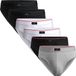 DANISH ENDURANCE Slips - Zachte Katoenen Slips Ondergoed - Heren - 6 paar - Zwart/Wit Rood/Zwart Rood /Grijs - XXL
