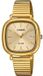 CASIO LTP-B166G dameshorloge, goudkleurig, quartz, analoog, met ionische plating op de kast en de band, waterdicht tot 5 bar