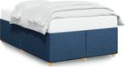 Maison Exclusive - Cadre de lit sans matelas, bleu, 120x190 cm, rembourré