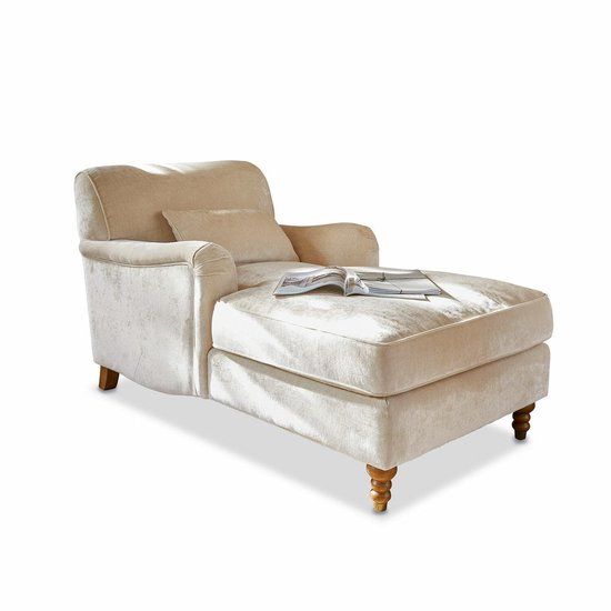 LOBERON Chaise longue Isa crème