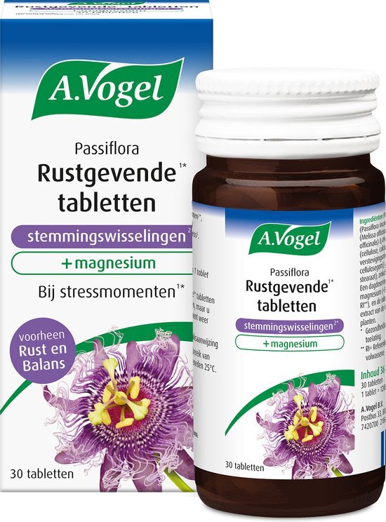 A.Vogel Passiflora Rustgevend Emotionele Balans Tabletten 30st