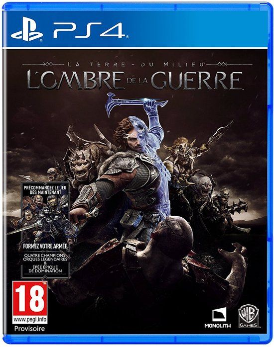 Warner Bros. Entertainment La Terre du Milieu: L'Ombre de la Guerre - PS4 (FR)