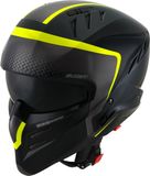 Suomy Armor Crew 2023 Zwart Geel Jethelm - Helm